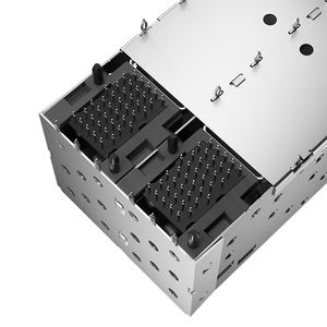 2007637-Cage de prise blindée à angle droit 2x2 SFP + à ajustement serré - Product Image 5