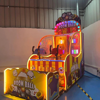 Nouvelle Arrivée : Machine de Jeu Boom Ball de Luxe à Monnayeur pour Parc d'Attractions (Plastique et Fer) Certifiée CE, 1-2 Joueurs, 110V/220V/230V