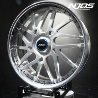 Jantes forgées NJQS personnalisées 20 22 24 26 28 pouces à déport profond en alliage, 2 pièces, pour voitures particulières Chevrolet Impala Camaro