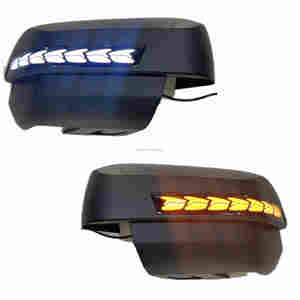 ฝาครอบกระจกมองหลังรถยนต์ SUV พร้อมระบบ ABS เหมาะสำหรับ <span class=keywords><strong>Everest</strong></span> Endeavour ปี 2022 2023 2024 ฝาครอบไฟเลี้ยวแบบ LED ไหล - Product Image 1