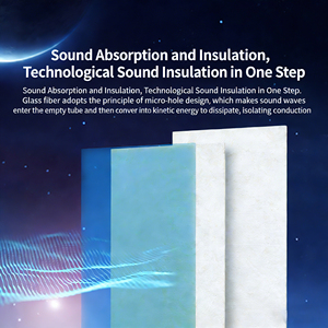 Panneau <span class=keywords><strong>de</strong></span> <span class=keywords><strong>laine</strong></span> <span class=keywords><strong>de</strong></span> <span class=keywords><strong>verre</strong></span> GreenWall Premium sans formaldéhyde 32 kg/m 50 mm R1.42 Conduits CVC Murs <span class=keywords><strong>de</strong></span> bâtiments Isolation thermique Ignifuge - Product Image 5