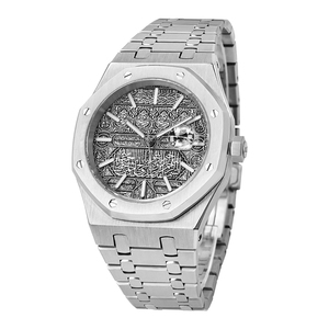 Montre-bracelet pour homme minimaliste octogonale en acier 304, mouvement à quartz suisse, verre saphir, logo personnalisé, vente en gros - Product Image 2