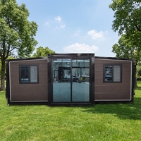 Maisons extensibles de 20 pieds avec deux chambres et une salle de bain, maisons préfabriquées rapides à installer et personnalisables
