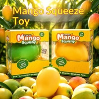 Jouet anti-stress en caoutchouc souple en forme de mangue, à récupération lente, pour la décompression et les farces créatives, produit transfrontalier