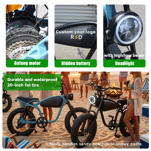 Vélo électrique tout-terrain 20X4.0 à pneus larges, vélo électrique à suspension intégrale, vélo électrique cruiser, vélo électrique pour enfants, pour flottes de <span class=keywords><strong>location</strong></span> - Product Image 4