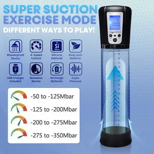 เครื่องช่วยสำเร็จความใคร่ชายแบบถ้วย รุ่นขายดี ชาร์จไฟผ่าน USB อัตโนมัติ พร้อมจอ LED กันน้ำระดับ IPX7 สำหรับผู้ชาย - Product Image 2