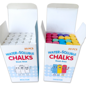 ชอล์กสีขาวปราศจากฝุ่นสำหรับใช้ในโรงเรียน - Product Image 2