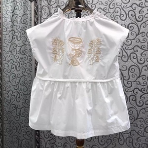 <span class=keywords><strong>Blusa</strong></span> 100% Algodón, Moda Verano 2026, <span class=keywords><strong>Blusa</strong></span> Elegante para Mujer con Bordado Exquisito y Lazo Decorativo, <span class=keywords><strong>Sin</strong></span> Mangas, Casual, Blanca, Rosa, <span class=keywords><strong>Negra</strong></span> - Product Image 4
