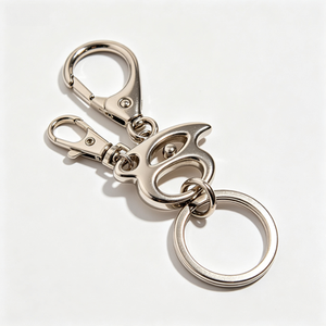 OEM Custom Logo CNC Machined for Machined Laser Engraved Stainless Steel Blank Carabiner Keychain for Promotion - Product Image 4