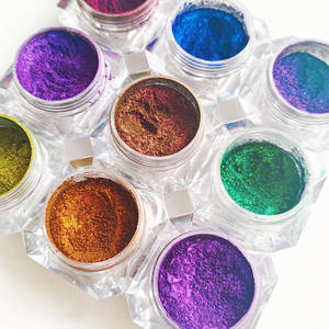 Marque MCESS multicrome poudre caméléon qualité cosmétique oxydes minéraux micas cosmétiques irisé multi chrome ombre à paupières poudre - Product Image 2