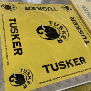Mantel de vinilo transparente para mesa, cubierta de PVC con estampado de elefante y Animal cuadrado, amarillo y dorado, Edición especial