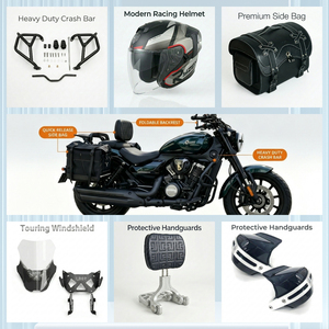 Convient pour Yamaha NMAX 155, pare-chocs <span class=keywords><strong>Mysterio</strong></span> 150, porte-bagages arrière, coussins de siège, étagères de modification, protections de silencieux - Product Image 5