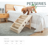 Escabeau pliable pour animaux de compagnie, rampe d'escalade pour chat et chien à 4 marches pour accéder au lit