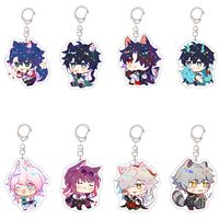Gantungan Kunci Akrilik Telinga Hewan Kawaii Game Honkai Star Rail Blade Kafka Dan Heng Jingyuan, Liontin Tas, Dekorasi Tas, Hadiah untuk Penggemar
