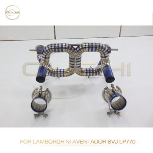 Ouchi ไทเทเนียมประสิทธิภาพไอเสียสําหรับ Lamborghini Aventador SVJ <span class=keywords><strong>LP770</strong></span> catback ไอเสียไทเทเนียมเคล็ดลับ - Product Image 4