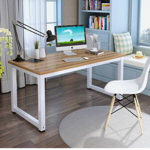 Direktverkauf ab Werk Einfacher Moderner Büroschreibtisch mit Stuhl Heim-<span class=keywords><strong>Computer</strong></span>-Lern- und Schreibtisch Stahlrahmen Bürotisch - Product Image 2