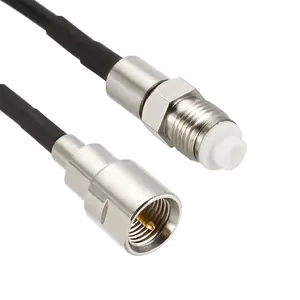 Connecteurs OEM de prise de câble coaxial RF FME mâle vers FME femelle pour les applications d'antenne externe dans les appareils sans fil de radios Wi-Fi