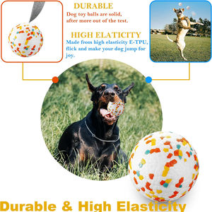 ETPU eco-friendly Silicone cane palla durevole e sostenibile duro masticare dentizione giocattolo per cuccioli indistruttibile palla cane di gomma - Product Image 4