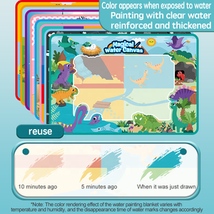 Tapete de Desenho Mágico Reutilizável para Crianças, Grande, Personalizado, para Pintura e Escrita com Água, Canvas Aqua - Product Image 6
