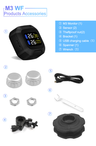 Hệ Thống Theo Dõi Áp Suất Lốp Xe Máy Careud, Hệ Thống Theo Dõi Áp Suất Lốp Xe Đạp Mô Tô Không Dây Tốt Nhất - Product Image 6