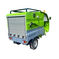 Tricycle électrique 600L pour le nettoyage des rues et l'assainissement, avec nettoyeur haute pression