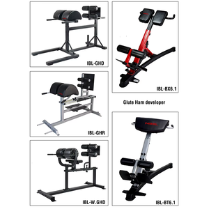 Equipo de gimnasio comercial para el hogar: Mini silla romana ajustable de hierro con soporte de brazo curvo, entrenador de pie para press de pecho, metálico - Product Image 3