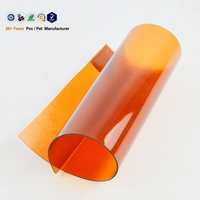 Film PVC souple gaufré de couleur orange, rouleau de feuille de PVC pour housses de table
