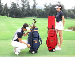 PGM ถุงกอล์ฟสำหรับเดินทาง QB038วัสดุไนลอนมีล็อคและล้อด้วยรหัสผ่าน - Product Image 5