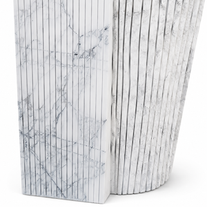 Poulars En gros Lavabo sur pied de luxe moderne en pierre naturelle et en marbre Arabescato Corchia pour salle de bain - Product Image 3
