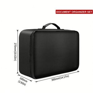 Organisateur de fichiers ignifuge avec serrure, sacs de rangement résistants au feu pour argent et documents, pour produits de classement - Product Image 3