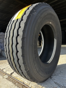 Neumáticos al por mayor con patrón de dirección 385/65R22.5, neumáticos TBR para todo clima, neumáticos radiales para camiones y autobuses - Product Image 3