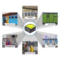 Escáner de Código de Barras Integrado Multi-interfaz con USB, RS232, TTL, 485, WiFi y Puerto de Red POE, Distancia de Comunicación de 0-200m