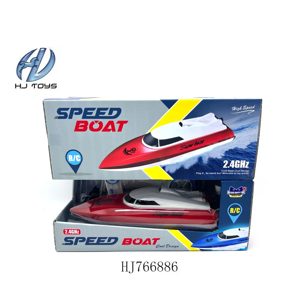 Populair Ontwerp 4 Kanalen 2.4Ghz Waterjacht Model Snelle Race Mini Speedboot Afstandsbediening Rc Boot