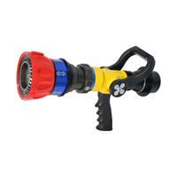 Buse de lutte contre l'incendie Volla Jet Spray à double fonction avec valve coulissante, protection individuelle, en alliage d'aluminium, angle de brumisation 0~100 (4-6.5-10-13L/S)