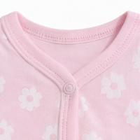 Pijama de Bebé con Estampado de Avión, Azul Claro, 100% Algodón, Manga Larga, para Recién Nacido, Cierre de Broches, 0-12 Meses