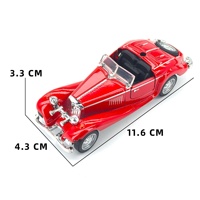 Hochzeitsgeschenke: Metall-Vintage-Automodell im Maßstab 1:38 mit Rückziehfunktion, 500K, statisches Sammlerstück, Geschenk, Tortendekoration