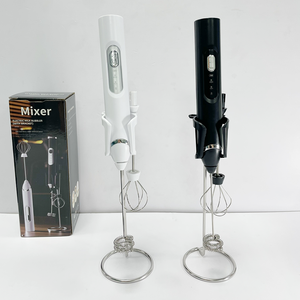 家庭用プラスチック製卵白ミキサースタンド手持ち式電気泡立て器ミルクコーヒー卵ビーターティーコーヒーツール - Product Image 5