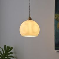Lámpara Colgante Minimalista Japonesa Nórdica Retro con Pantalla de Vidrio, Estilo Americano de Una Sola Cabeza, para Mesa de Comedor o Barra de Cocina
