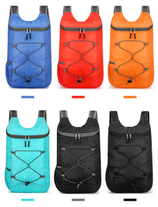 Lightweight <b>Foldable</b> Nylon <b>Backpack</b> With Zipper Closure Casual Outdoor Use Unisex Softback Design Multiple Colors Available - Product Image 2