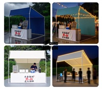 Tentes de pare-soleil spéciales à quatre pattes pour le marché de nuit Publicité commerciale Bazar Stands Salons