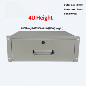 Accessoires de tiroir coulissant <span class=keywords><strong>4U</strong></span> en stock, <span class=keywords><strong>19</strong></span> <span class=keywords><strong>pouces</strong></span> pour rack de serveur, armoire réseau, tiroir 1U, boîtier 2U, 3U, châssis - Product Image 1