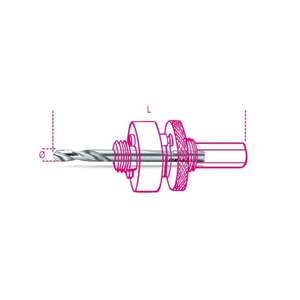 ชุดสว่านนำร่อง HSS รุ่นเบต้า-004500253สำหรับสินค้า arbors 450AL/2 - EAN บิตเจาะ8014230092331เลื่อยและ arbors - Product Image 1