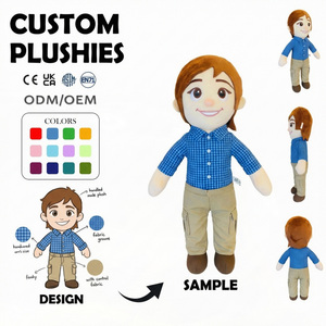 Peluche personnalisée OEM/ODM : Adorable chien en pull, décorations de café sur le thème des animaux, peluches de races de chiens, ours en peluche personnalisés - Product Image 3