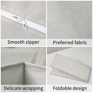 Factory Direct Collapsible Storage Box Foldable Nonwoven <strong>Organizer</strong> for Clothes Socks Underwear Wardrobe Closet - Product Image 2