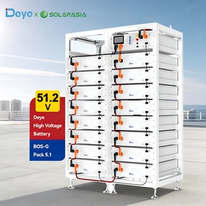Deye高電圧LiFePO4バッテリーパックBOS G 51.2V 15kWh 20kWh 30kWh 家庭用ソーラーバッテリー蓄電システム - Product Image 1