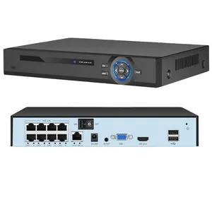 H.265 4K 8CH 48V POE NVR Xmeye P2P Mạng Video Recorder cho 4K 8MP 5MP 4MP IP CCTV Hệ thống camera