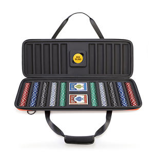 <span class=keywords><strong>Fichas</strong></span> de Póker de Arcilla de <span class=keywords><strong>500</strong></span>/1000 con Estuche Rígido, Estuche de Viaje para Juego de <span class=keywords><strong>Fichas</strong></span> de Póker de Acrílico EVA - Product Image 5