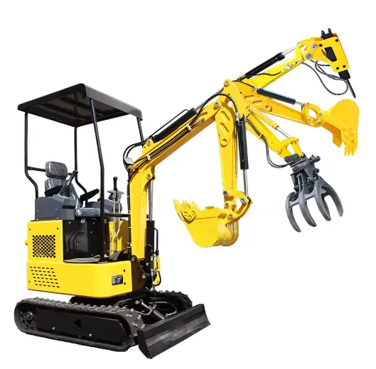 Mini Excavator Digger with Quick-Change Connector Quick Hitch New Condition for Farms Machinery Repair Shops Manufacturing Plant