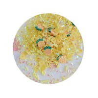 Kleine Aangepaste Groothandel 1Kg Gele Ananas Fruit Plakjes Kunst Decor Glanzende Mini Klei Stukken Geweldig Voor Kunstprojecten Diy Ambachten