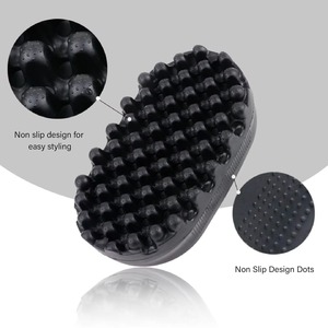 Haute Qualité En Caoutchouc <span class=keywords><strong>Afro</strong></span> Peigne Twisted Curling Outil Éponge Divers Styles Cheveux <span class=keywords><strong>Twist</strong></span> Éponge pour Hommes Noirs Curling Brosse À Cheveux - Product Image 4